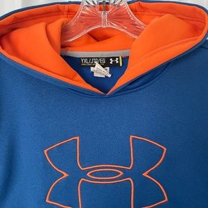 Under Armour Relaxed Fit Hoodie Blue w/Orange accent